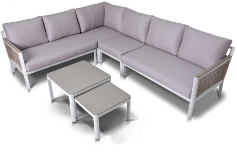 "Париж" угловой модульный диван, каркас из алюминия 4SIS арт.УТ-00006533