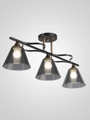 Потолочная люстра на штанге Мелодия Света SL1N SL8516-3 CF+GD 000066026