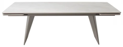 Стол ШЕРЛ 220 цвет ОНИКС (CRYSTAL ONIX BIANCO), керамика / Латте каркас M-City 64591