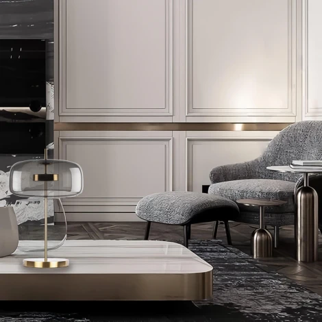 Настольная лампа Loft It Dauphin 10041T/B (LED, 220V, выключатель)