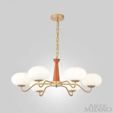 Подвесная люстра Arte Milano Napoli 310166/D780/6 BS/WD (220V, на цепи)