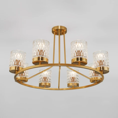 Умная потолочная люстра Eurosvet Calle 60127/8 латунь