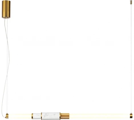 Подвесной светильник Odeon Light Marmi 4359/14L MIDCENT белый мрамор/антич. бронза/металл/акрил (ВЕРТ. И ГОРИЗОНТ) IP20 LED 14W 3000K 220V (на тросе)