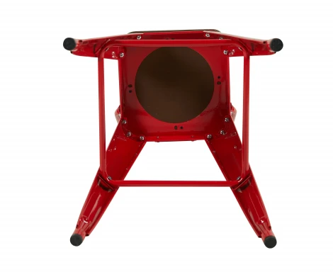 Стул барный TOLIX со спинкой красный глянцевый + темное дерево KD 4 шт. Stool Group УТ000042403