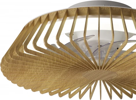 Потолочная люстра светодиодная с вентилятором Mantra Himalaya 8198 (регулировка яркости, 220V, пульт управления, круглые)