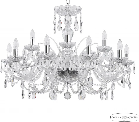 Подвесная люстра Bohemia 105 105/10+5/300 Ni (220V, подвески, на цепи, подсвечник, свеча)