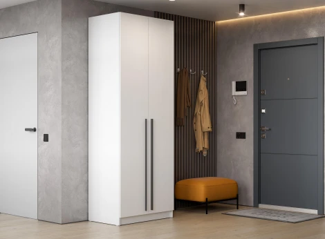 Шкафы Woodville Бирма ШК-800 белое дерево / белое дерево