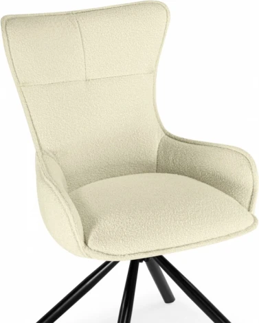 Стул на металлокаркасе Woodville Chicago cream / black арт.15829