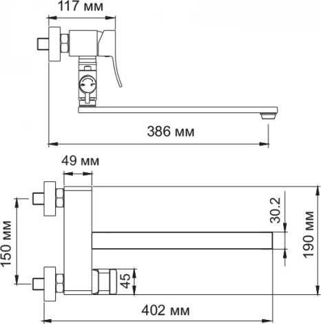 Смеситель Wasserkraft Aller 1062LWHITE универсальный