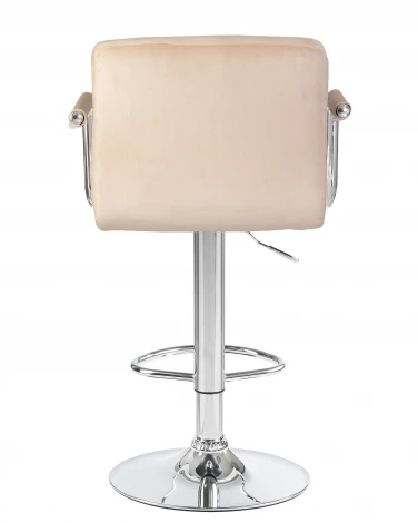 Набор 2 шт стул барный DOBRIN KRUGER ARM (бежевый велюр (MJ9-10))