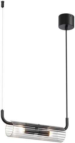 Подвесной светильник Lumion Toronto 6561/2 черный/прозрачный/металл/стекло G9 2*20W 220V (на проводе)