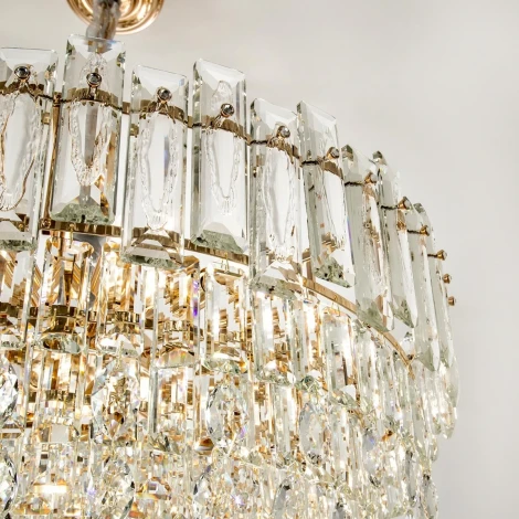 Подвесная люстра хрустальная Modelux MODELUX ML.7082.18 GD