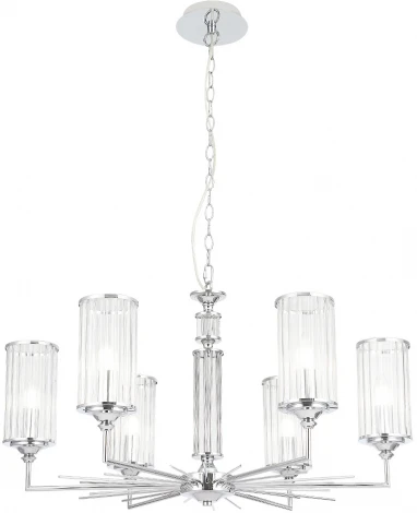 Подвесная люстра Crystal Lux GLORIA SP6 CHROME (220V, на цепи)