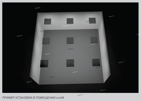 Светильник светодиодный Новый свет ДВО14, 20W, 1600lm, 4000K, IP40, белый микропризматический рассеиватель, белый