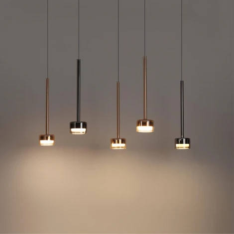 Подвесной светильник Odeon Light Laslo 7150/10L черный/ дымчатое стекло/металл IP20 LED 10W 3000K 220V