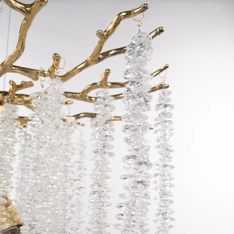 Подвесная люстра хрустальная Arte Milano Milano-2 23210.700.6.E14.A GD (220V, на тросе)