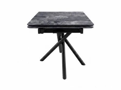 Стол DikLine BKX110 Керамика серый глянец (italian middle grey)/подстолье черное/опоры черные (2уп.) 00-00087087