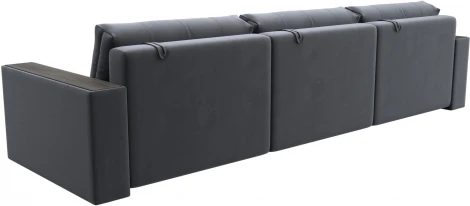 Диван прямой с декором Лига-049 НПБ Лонг Лига Диванов (Велюр) арт.128424