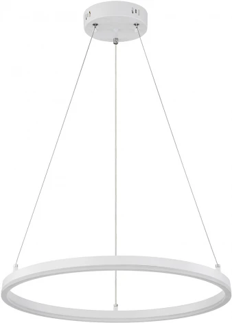 Подвесной светильник Escada Void 10254/1LED 43W White APP (регулировка яркости, 220V, пульт управления, управление смартфоном, на тросе, кольцо)
