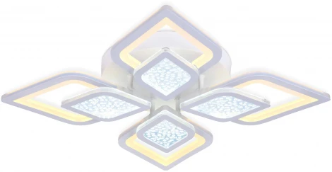 Потолочная люстра Ambrella Acrylica FA4285 (регулировка яркости, LED, 220V, пульт управления, цветы)