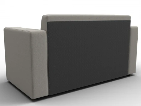 Диван прямой Лига-093 (ДСП,Брус,Фанера/Пластик/Рогожка/Бежевый) Лига Диванов 132451