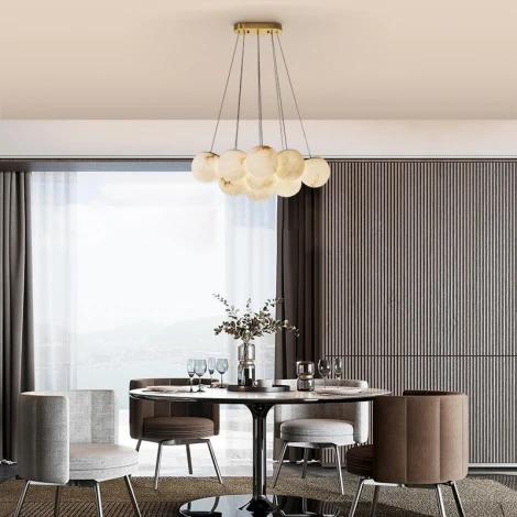 Подвесная люстра Fluorite Unity FL1048-10P (220V, на проводе, шарики)