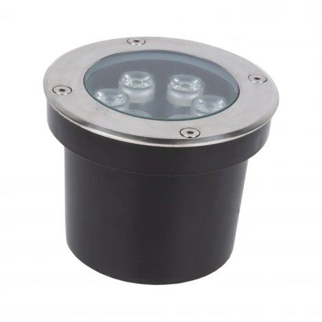 Встраиваемый светильник уличный Uniel ULU-B11A-6W/RGB IP67 GREY (LED, 220V, круглые)