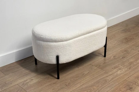 Пуф Барни Mebelson (Металл/Белый) арт.173750,2708