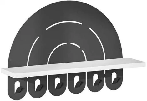 Вешалка для одежды METAL HANGER RAINBOW LEVE (ЛДСП/Белый) арт.LEV01117