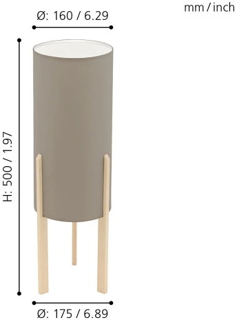 Интерьерная настольная лампа Eglo Campodino 97894