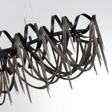 Подвесная люстра Odeon Light Chainy 5067/10 395 черный/металл/металл G9 10*40W (220V, на тросе)