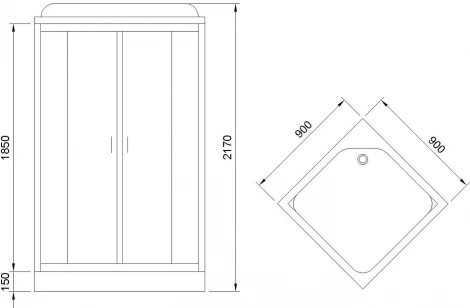 Душевая кабина Royal Bath HP RB90HP4-MM