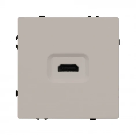 Механизм HDMI розетки SCT-NOBE-MHD1-SFPL-CA (Arlight, Кашемир) 061842