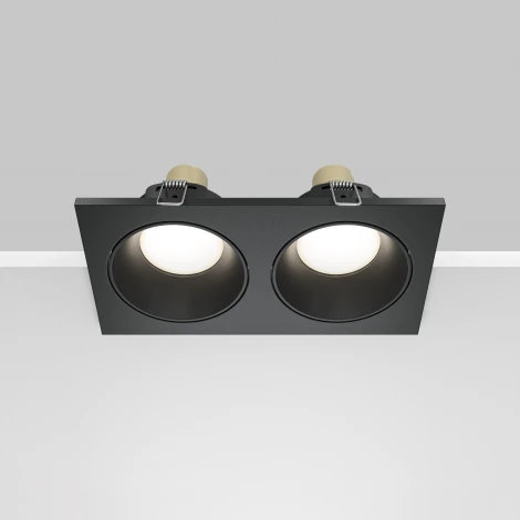 Встраиваемый светильник Zoom GU10 2x50Вт IP 65 Maytoni Technical DL033-2-02B (220V)