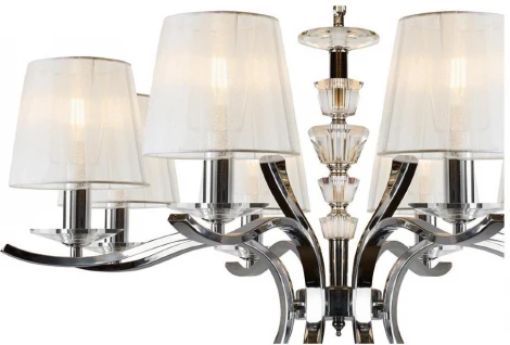 Подвесная люстра iLamp Omega RM5231/8CR (220V, на цепи)