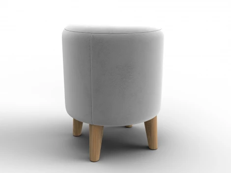 Пуф 002 (ДСП,Фанера/Дерево/Велюр/Молочный) Лига Диванов 132352