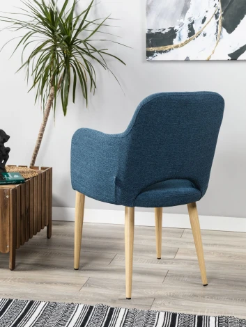 Кресло Ledger Cканди БлюАрт Натуральный Дуб R-Home арт.41012440_БлюАртНДуб