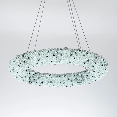 Подвесной светильник светодиодный хрустальный с регулировкой цветовой температуры Modelux MODESTYLE MS.6000.600 CR