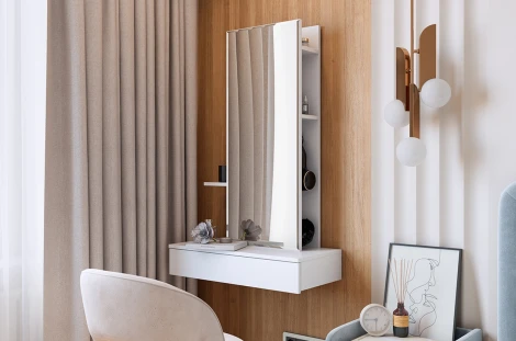 Трюмо Мария, цвет белый Mebelson (арт.STM-01.0133)