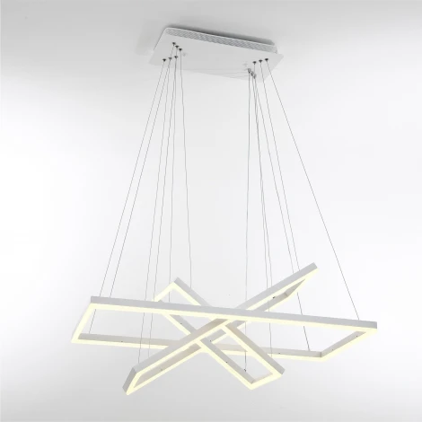 Подвесной светильник светодиодный с пультом с регулировкой цветовой температуры и яркости LED4U LED4U L11001-3HL WH