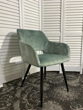 Стул M-City ALLY VBP-216 античный зеленый/ черный каркас