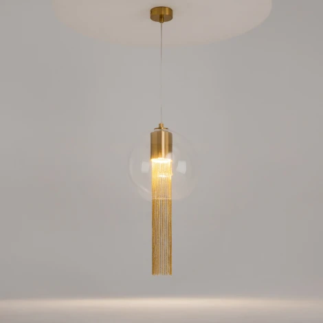 Подвесной светильник Maytoni Flusso P095PL-01BZ1 (на проводе, шар)