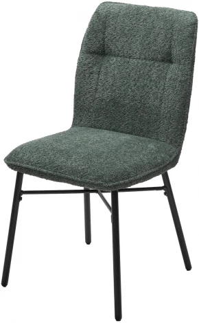 Стул COMO UF998-11 малахит, букле / черный каркас / Товарный знак DISAUR