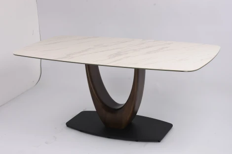 Стол обеденный Римини MC3020-200WT, 200х110х76 см, белая керамика IST-CASA