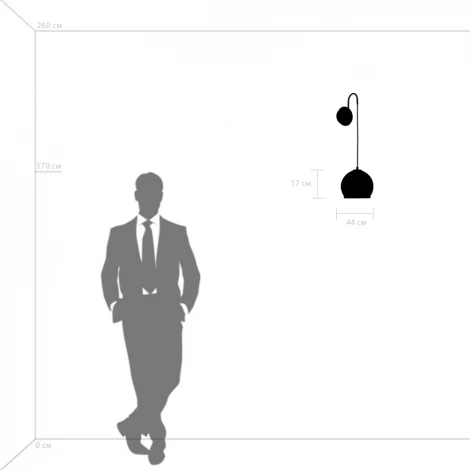 Бра Lightstar Sferico 729611 (220V, шар)