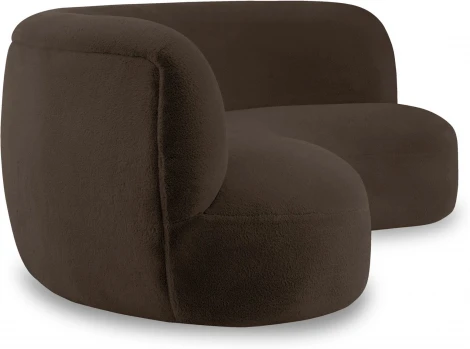 Диван Patti 2400 ОГОГО (арт.853235), (Мех/Черный)