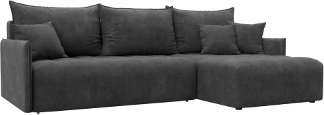 Диван угловой Лига-054 НПБ угол универсальный Лига Диванов (Велюр) арт.129051