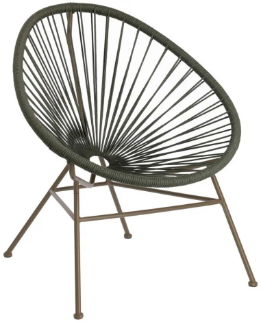 Стул уличный La Forma (ex Julia Grup) Samantha (Зеленый/ Металл,Веревка,Сталь)