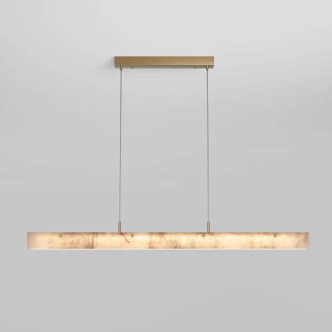 Подвесной светодиодный светильник Eurosvet Alabaster 604053 LED латунь/ алебастр