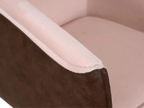 Комплект кресел Nils 2 шт. ОГОГО Обстановочка! 966323 (Металл,Вельвет,Экокожа/Коричневый,Бежевый)